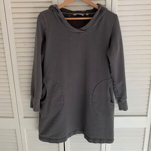 Horny Toad (Toad&Co) Dresspass II Hooded Sweatshirt Dress Long‎ Sleeve Organic M
